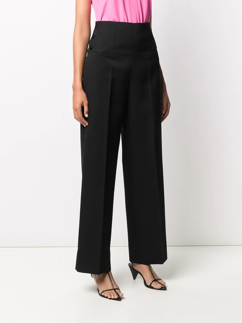 Jil Sander wide-leg tailored trousers - Black - zdjęcie produktu nr 1