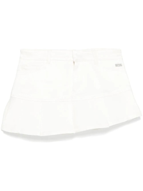 GCDS logo-plaque mini skirt - Neutrals - zdjęcie produktu nr 1