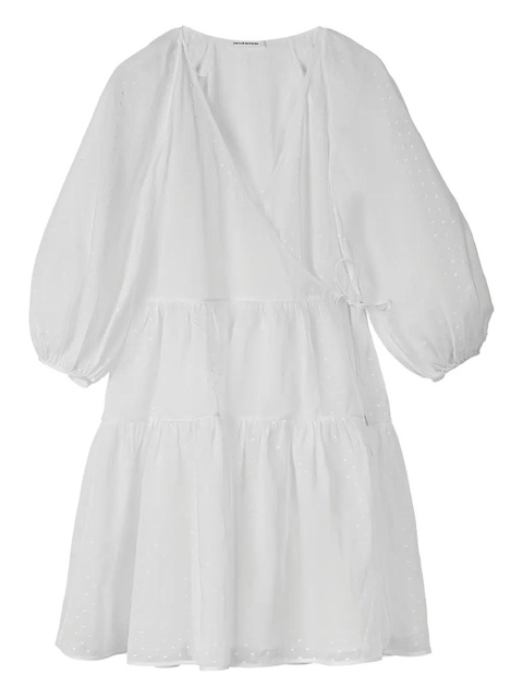 Cecilie Bahnsen Mirabelle wrap-effect dress - White - zdjęcie produktu nr 1