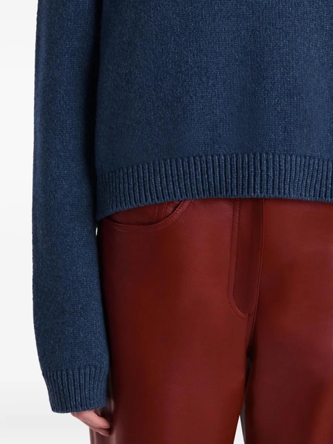 KHAITE cashmere sweater - Blue - zdjęcie produktu nr 2