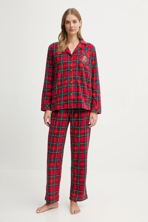 Lauren Ralph Lauren piżama damska kolor czerwony ILN92458F - zdjęcie produktu nr 2
