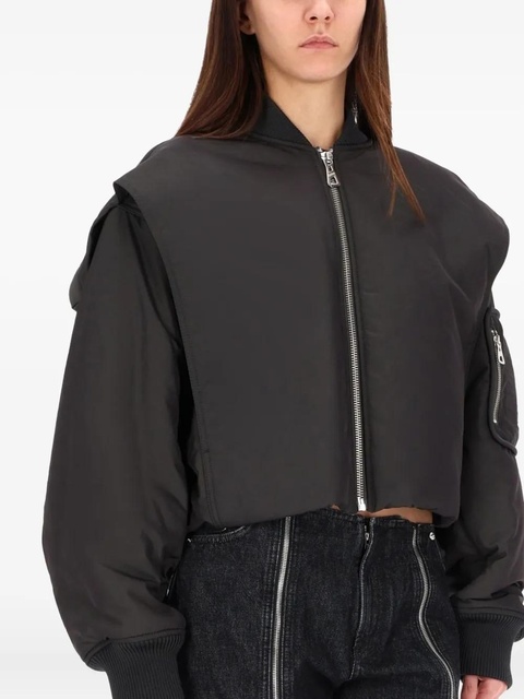 Jean Paul Gaultier zip-fastening bomber jacket - Grey - zdjęcie produktu nr 2
