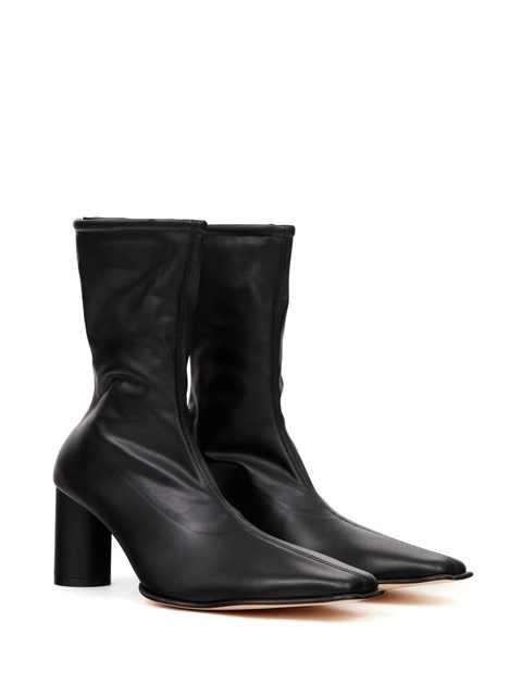 MM6 Maison Margiela Trunk leather boots - Black - zdjęcie produktu nr 2