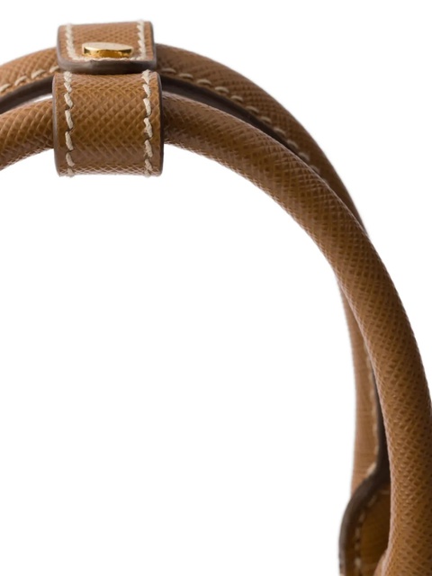 Prada Promenade Saffiano-leather mini tote bag - Brown - zdjęcie produktu nr 2