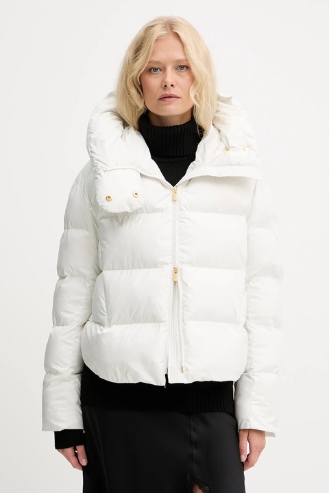 Pinko kurtka kolor beżowy zimowa oversize 101602 A2P6 - zdjęcie produktu nr 1