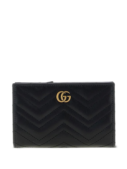 Gucci GG Marmont chevron-quilted wallet - Black - zdjęcie produktu nr 1