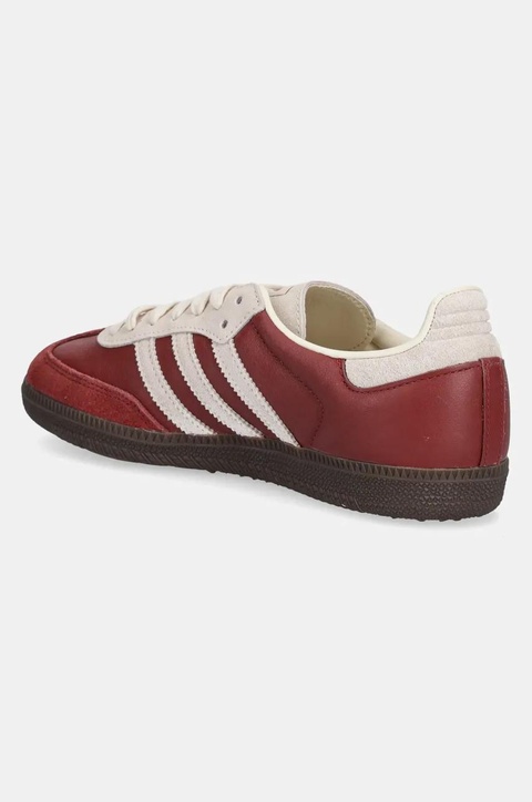 adidas Originals sneakersy skórzane Samba OG kolor bordowy JI3216 - zdjęcie produktu nr 2