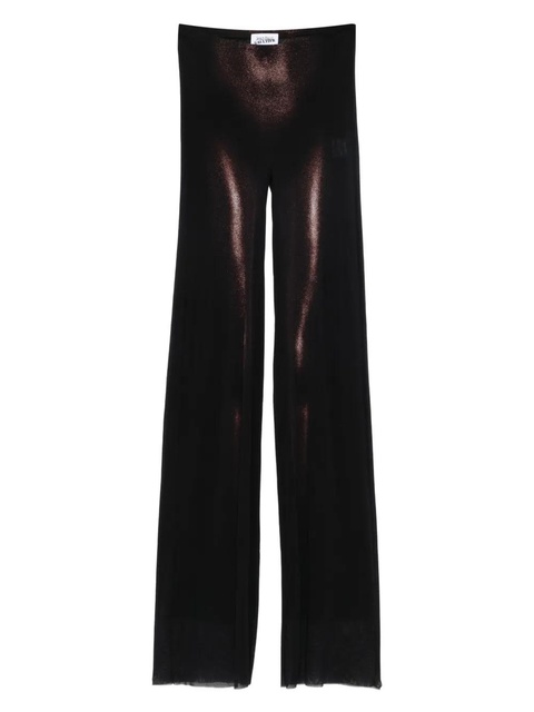 Jean Paul Gaultier body-print mesh trousers - Brown - zdjęcie produktu nr 1