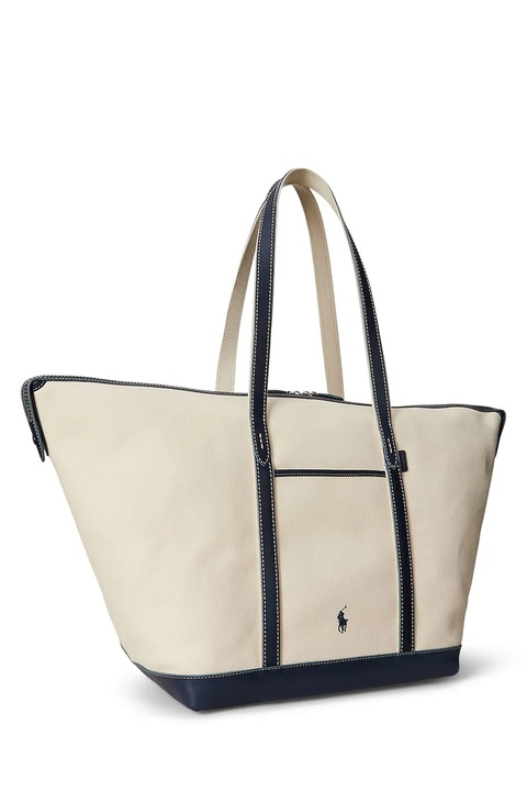 Polo Ralph Lauren torebka bawełniana kolor beżowy 428973072 - zdjęcie produktu nr 1
