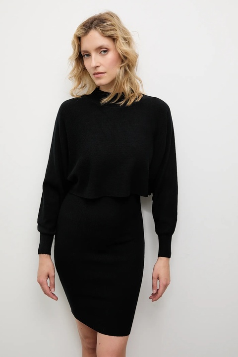 Answear.LAB sukienka i sweter damski kolor czarny - zdjęcie produktu nr 1