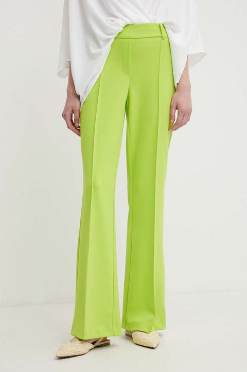 Joseph Ribkoff spodnie damskie kolor zielony proste medium waist 241248 - zdjęcie produktu nr 1
