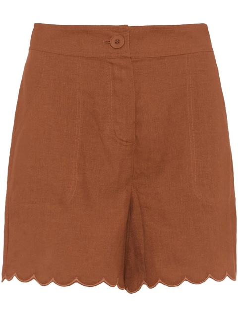 ERES Chéri linen shorts - Brown - zdjęcie produktu nr 1