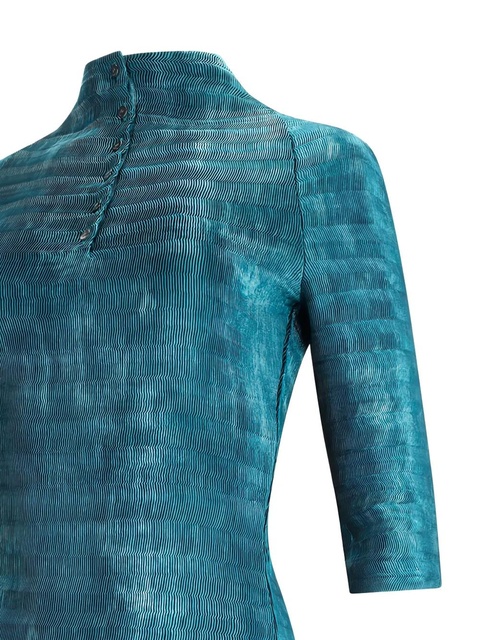 FENDI pleated faded midi dress - Blue - zdjęcie produktu nr 1