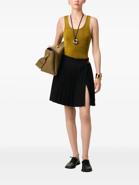 AMI Paris pleated mini skirt - Black - zdjęcie produktu nr 2