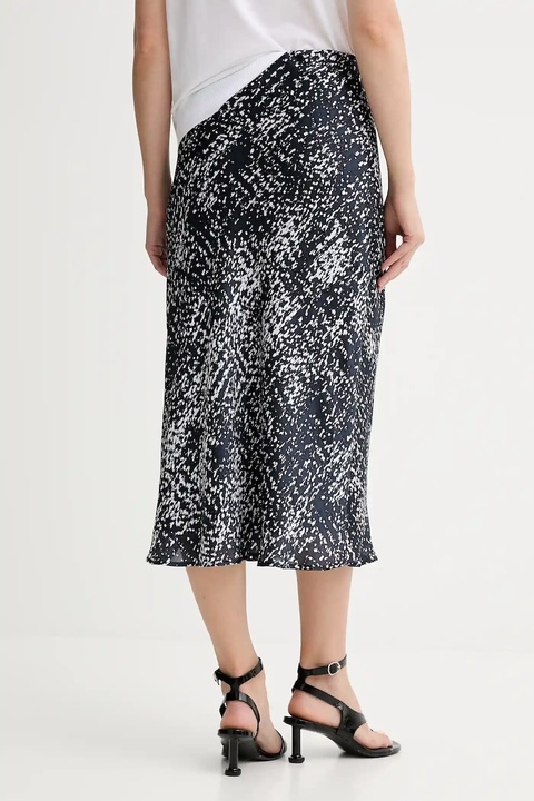 Calvin Klein spódnica kolor granatowy midi rozkloszowana LV044C621G - zdjęcie produktu nr 2