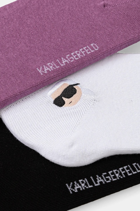 Karl Lagerfeld skarpetki K/IKON 3-pack kolor czarny A4W47036 - zdjęcie produktu nr 2