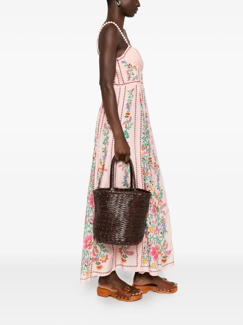 DRAGON DIFFUSION woven-leather bucket bag - Brown - zdjęcie produktu nr 2