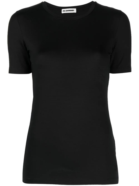 Jil Sander crew-neck short-sleeve T-Shirt - Black - zdjęcie produktu nr 1