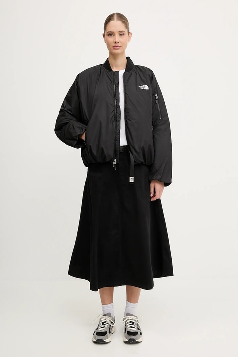 The North Face kurtka bomber Choqa kolor czarny zimowa oversize NF0A8F1WJK31 - zdjęcie produktu nr 2