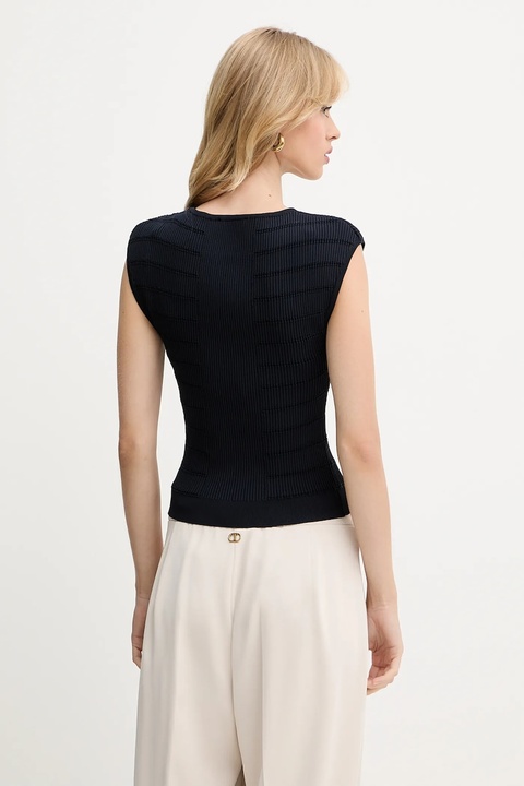 Guess top EVANGELINE damska kolor granatowy gładka W5YR12 Z0130 - zdjęcie produktu nr 2
