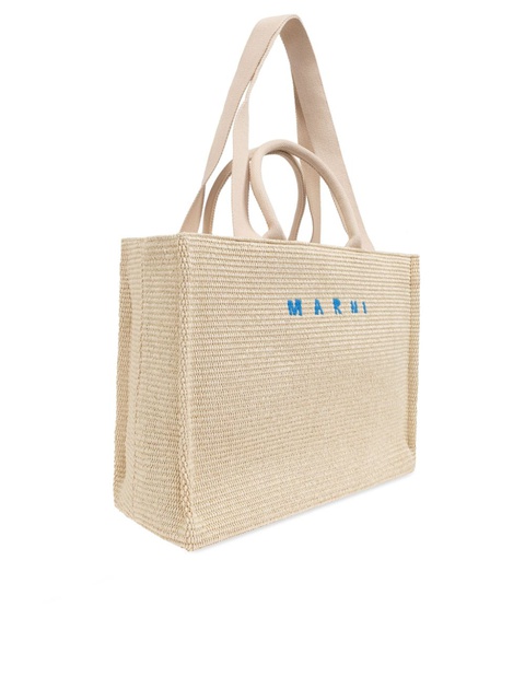 Marni large Basket tote bag - Neutrals - zdjęcie produktu nr 2