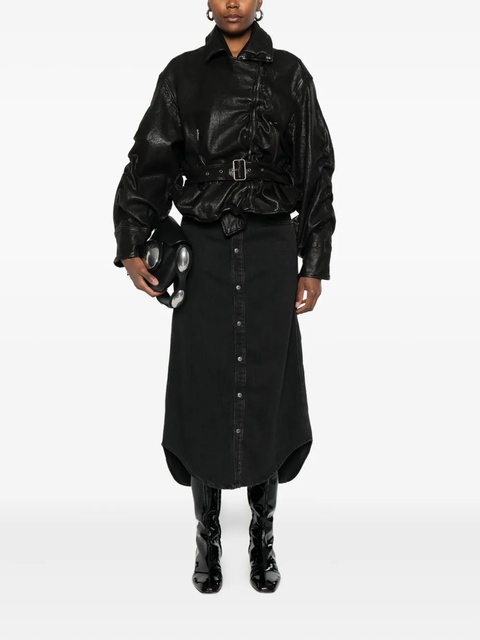 Diesel button-front denim skirt - Black - zdjęcie produktu nr 1