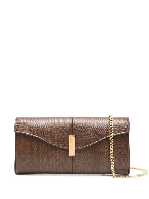 Giuseppe Zanotti Flutie clutch bag - Brown - zdjęcie produktu nr 1