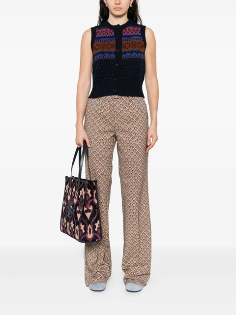 ETRO damask-pattern trousers - Neutrals - zdjęcie produktu nr 2