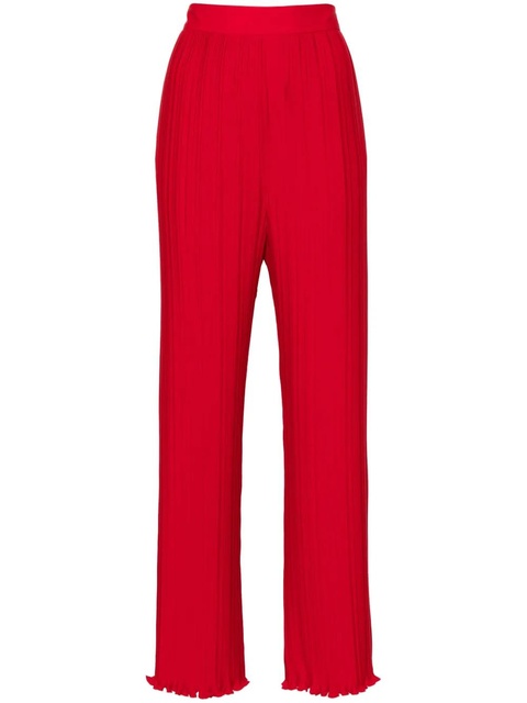 Lanvin straight-leg pleated trousers - Red - zdjęcie produktu nr 1