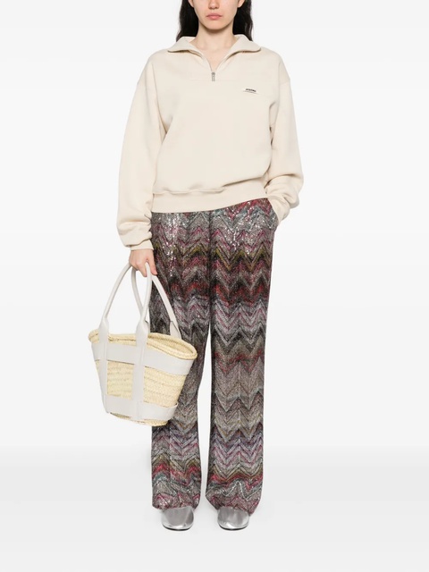 Missoni sequined chevron straight trousers - Pink - zdjęcie produktu nr 1