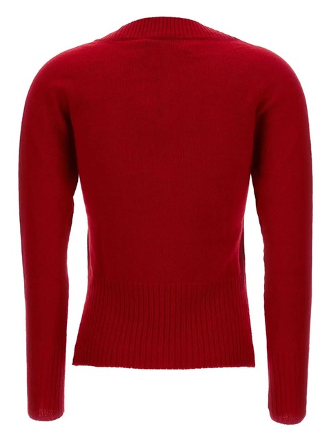Simone Rocha scoop-neck cashmere sweater - Red - zdjęcie produktu nr 1