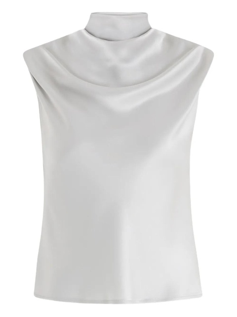 PINKO tie-detail sleeveless blouse - Grey - zdjęcie produktu nr 1