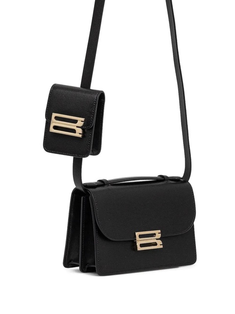 Victoria Beckham Dorian leather crossbody bag - Black - zdjęcie produktu nr 1