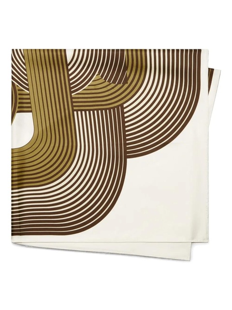 Tory Burch Infinite T Silk scarf - Neutrals - zdjęcie produktu nr 2
