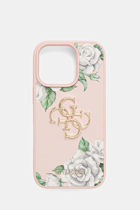 Guess etui na telefon iPhone 16 Pro kolor różowy GUHCP16LPGROP4MP - zdjęcie produktu nr 1