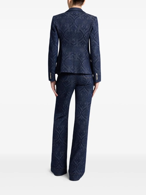 ETRO jacquard paisley blazer - Blue - zdjęcie produktu nr 2