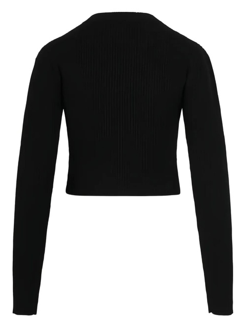 Yuzefi ribbed button sweater - Black - zdjęcie produktu nr 2