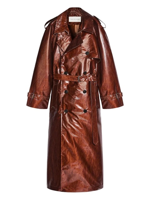 DRIES VAN NOTEN water-repellent trench coat - Brown - zdjęcie produktu nr 1