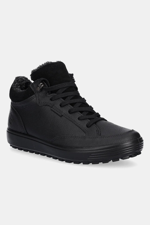 Ecco sneakersy skórzane Soft 7 Tred Warm Gtx damskie kolor czarny 450493-01001 - zdjęcie produktu nr 1