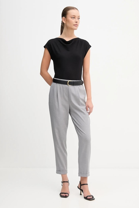 United Colors of Benetton spodnie damskie kolor szary 4962DF079 - zdjęcie produktu nr 2