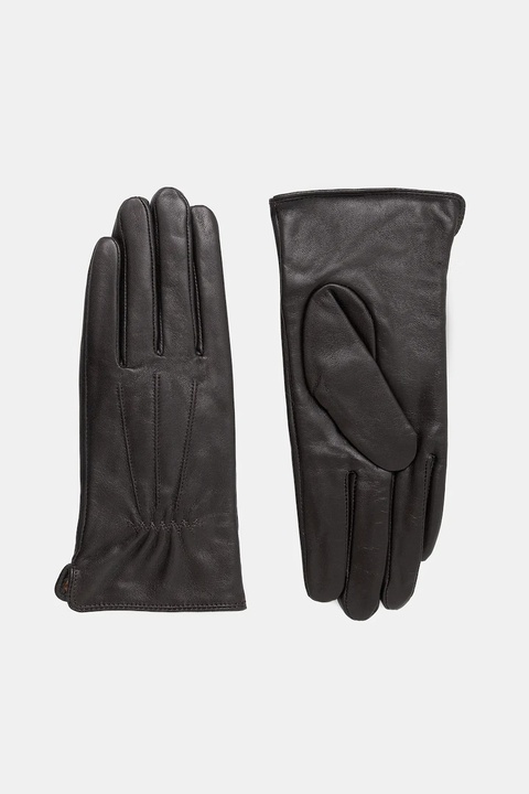 Answear.LAB rękawiczki skórzane damskie kolor brązowy - zdjęcie produktu nr 1