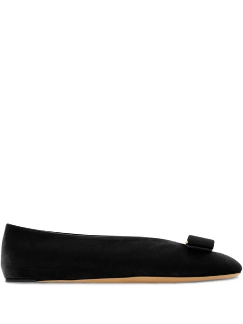 Ferragamo Vara bow-detail ballet flats - Black - zdjęcie produktu nr 1