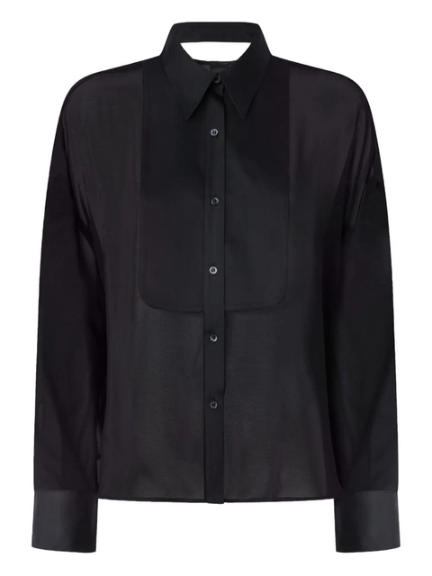 PINKO pleated-panel shirt - Black - zdjęcie produktu nr 1