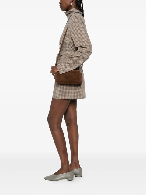 Elleme mini Trousse suede double-zip shoulder bag - Brown - zdjęcie produktu nr 2