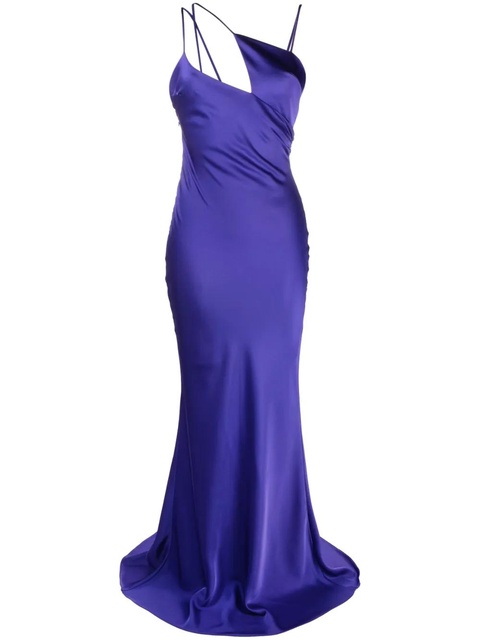 The Attico Melva asymmetric sleeveless gown - Purple - zdjęcie produktu nr 1