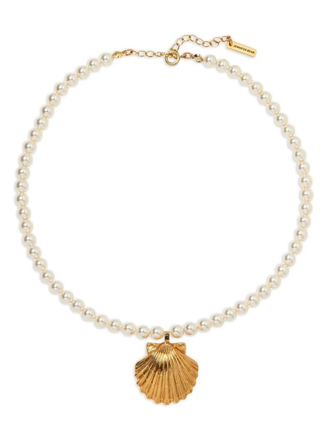 Jennifer Behr Siren shell-pendant necklace - White - zdjęcie produktu nr 2