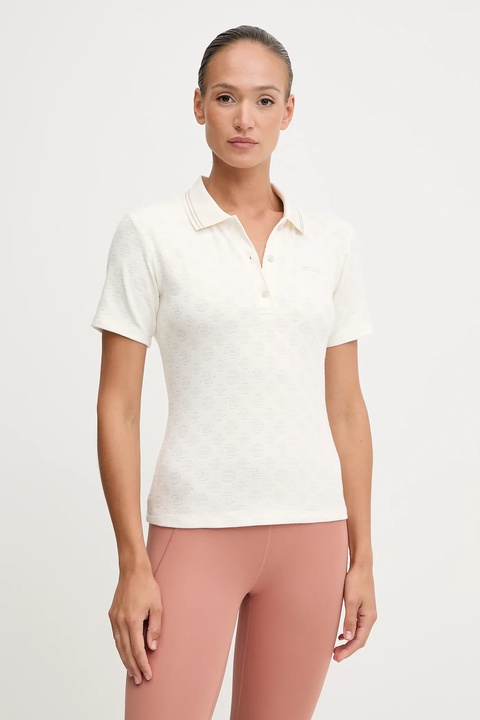 Guess polo PEONY damski kolor beżowy V5YP01 KCX12 - zdjęcie produktu nr 1