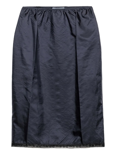 Prada lace-trimmed pencil skirt - Blue - zdjęcie produktu nr 1