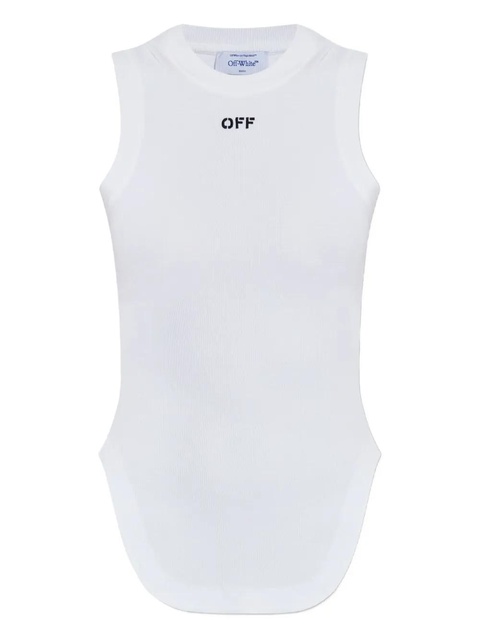 Off-White cotton tank top - zdjęcie produktu nr 1