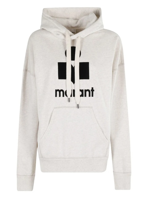 MARANT ÉTOILE logo-print drawstring hoodie - Neutrals - zdjęcie produktu nr 1